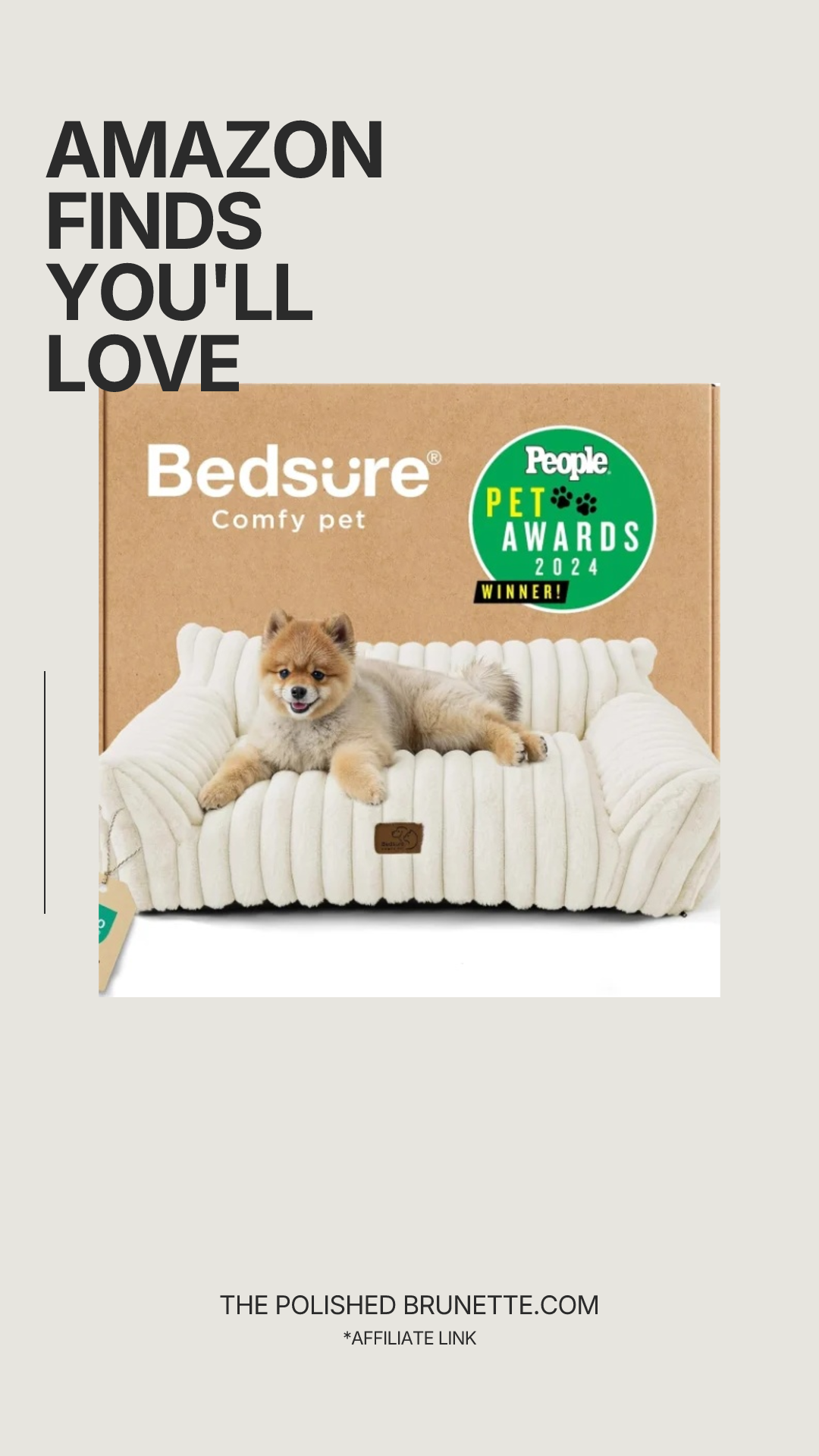 Bedsure ComfyFleece™ Cute Pet Couch - As Seen on TV on Good Day New York
