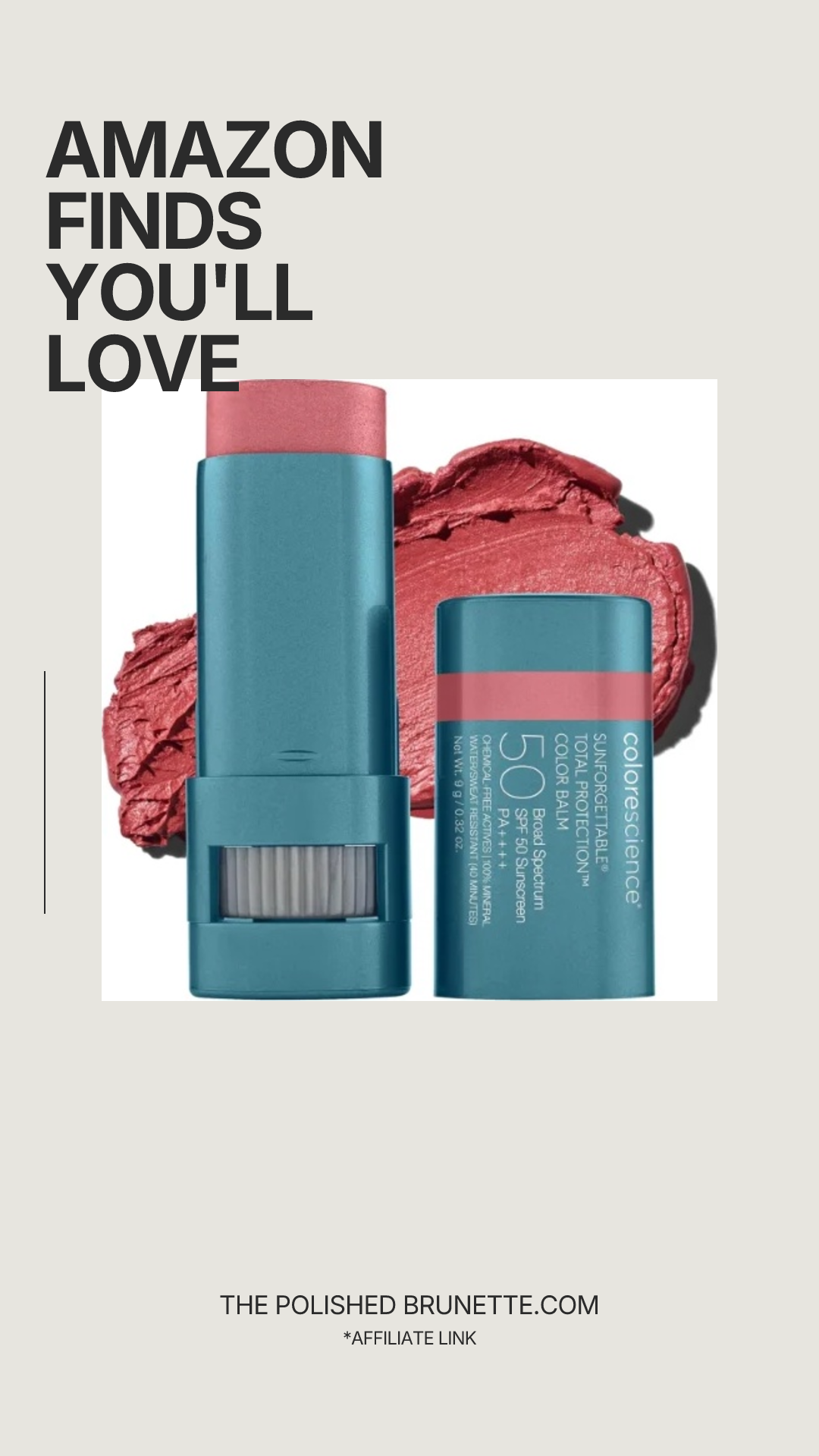 Colorescience Color Balm SPF 50, for Cheeks & Lips